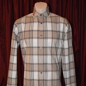 Express Fitted Long Sleeve Dress Shirt - Size M